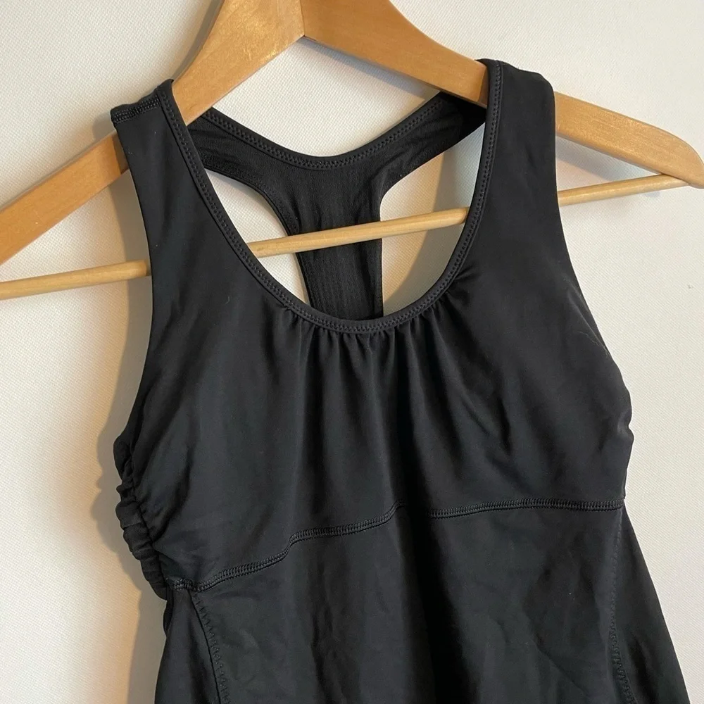 Lululemon Tone It Tank Size 6 Racerback Open Back